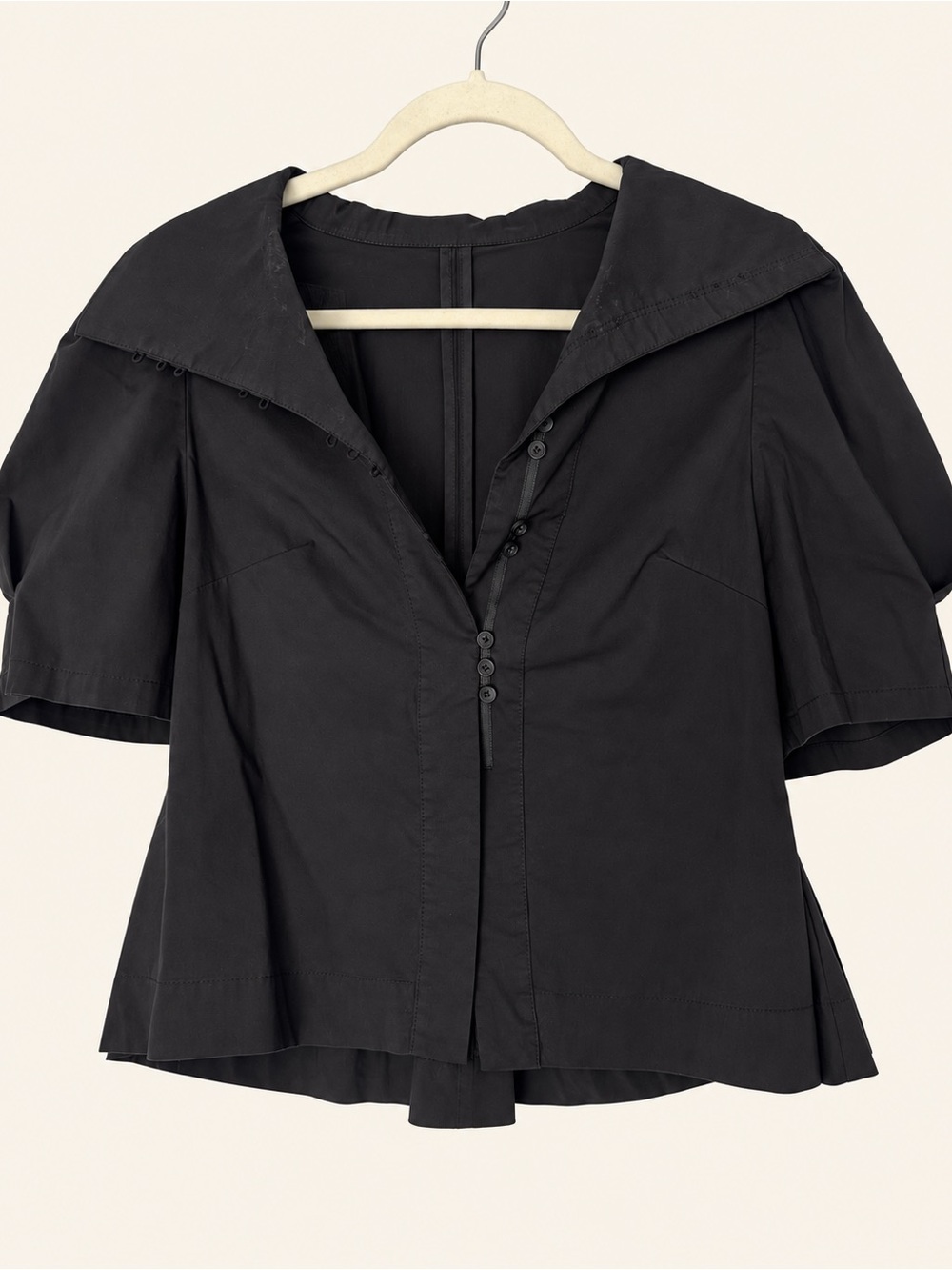 S. Deer / Concept Retro High Collar Puff Sleeve Shirt